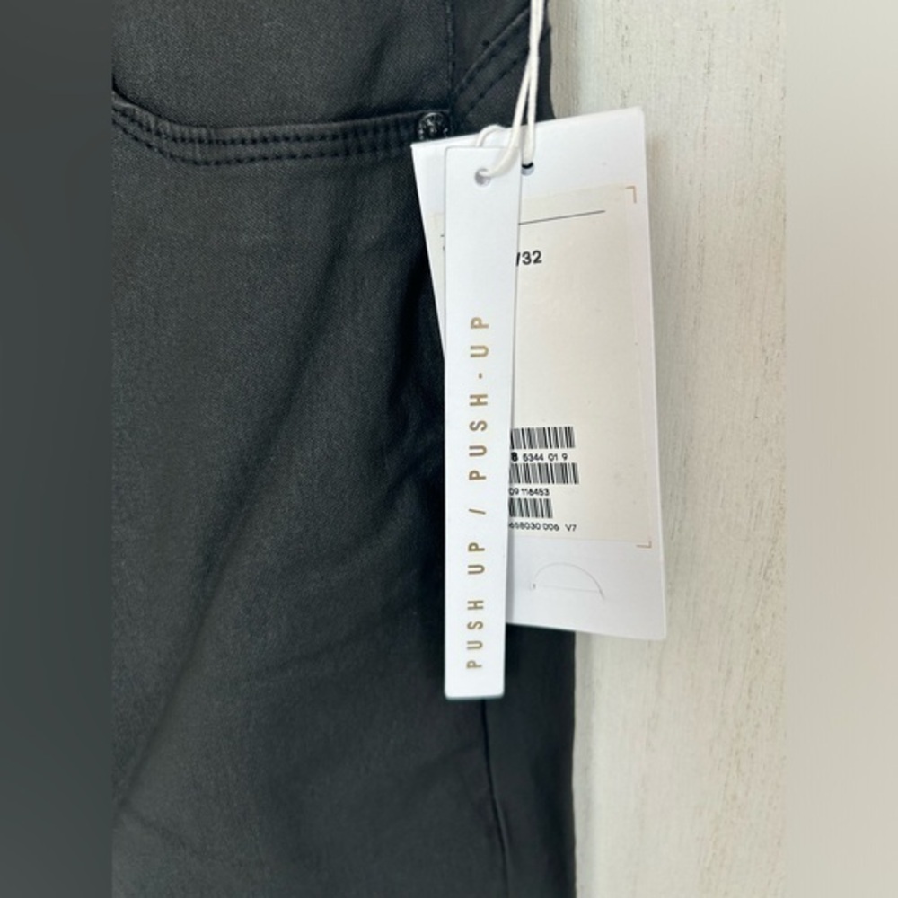 💋NWT H&M Push up jeggings faux leather stretch pants 27/32 - Picture 8 of 8